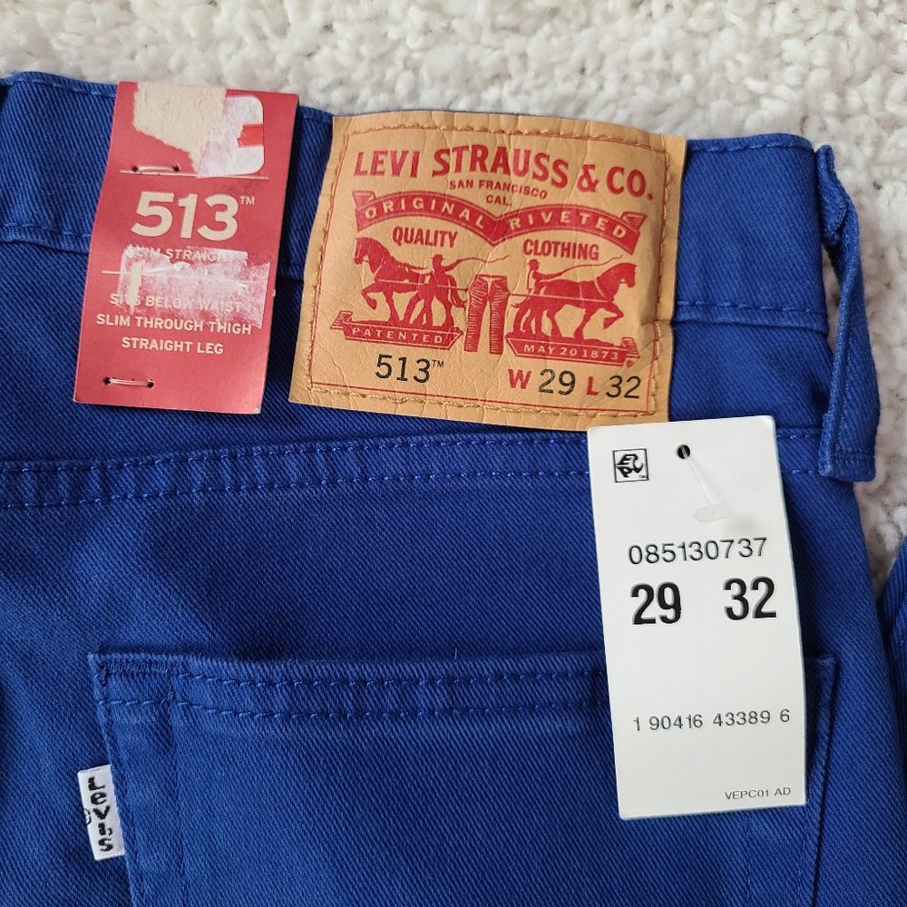 Levi's 513 Slim Straight Jeans 29/32 - Picture 11 of 14
